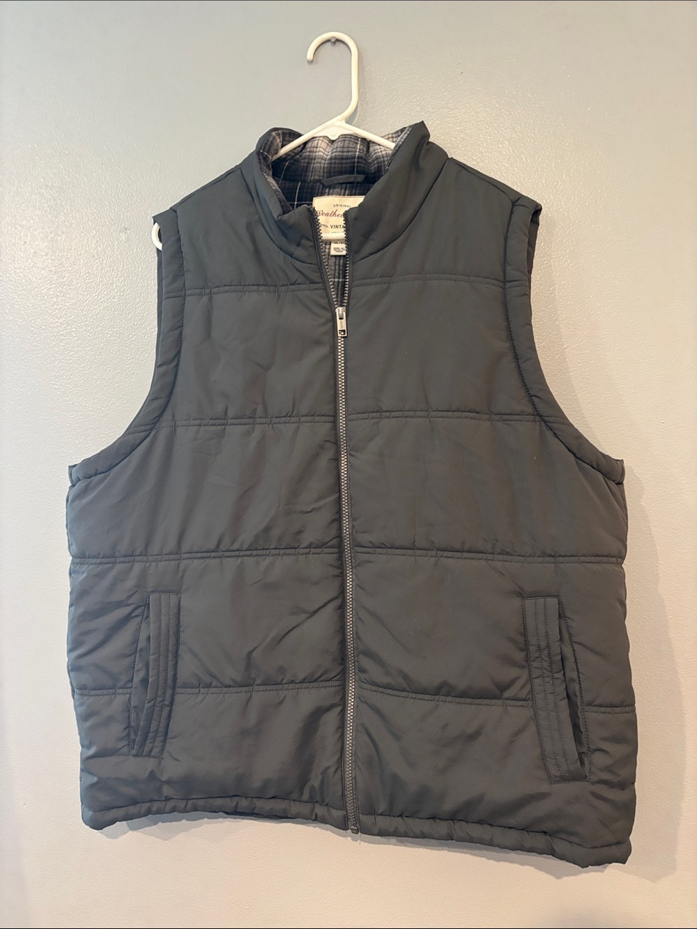 Weatherproof Men's Black Quilted Puffer Vest
